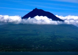 View of Pico Volcan from Faial