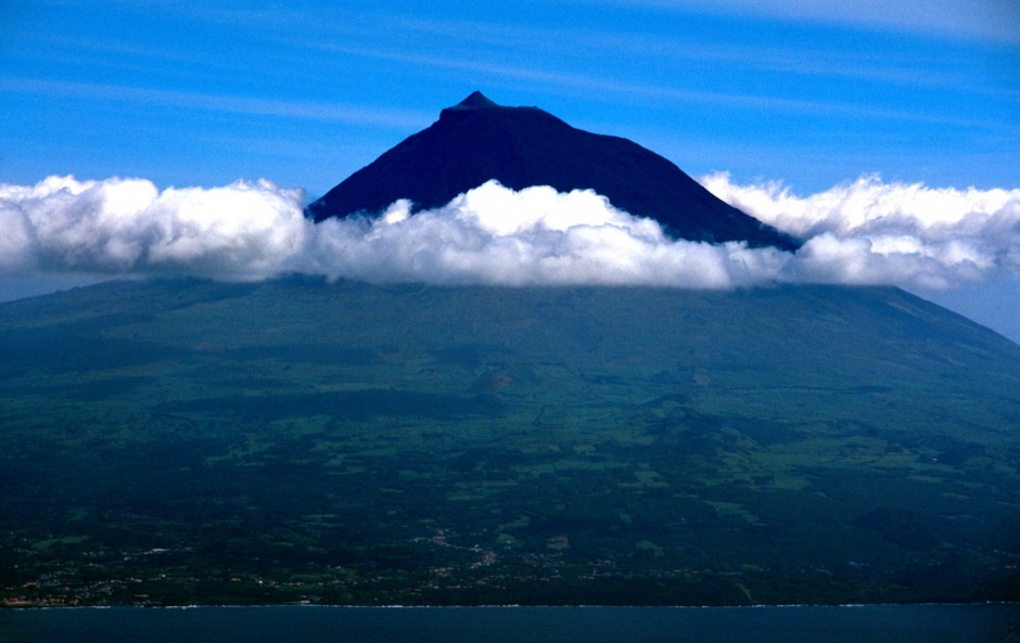 View of Pico Volcan from Faial